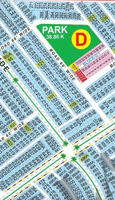 1 Kanal Plot In D Block LDA AVENUE 1