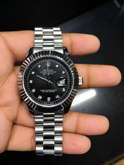 Rolex semi automatic stainless steel