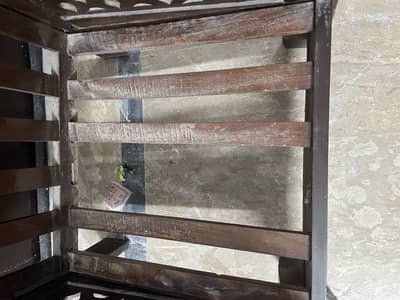 1 Dressing and 2 signle wooden sofas (without coushions)