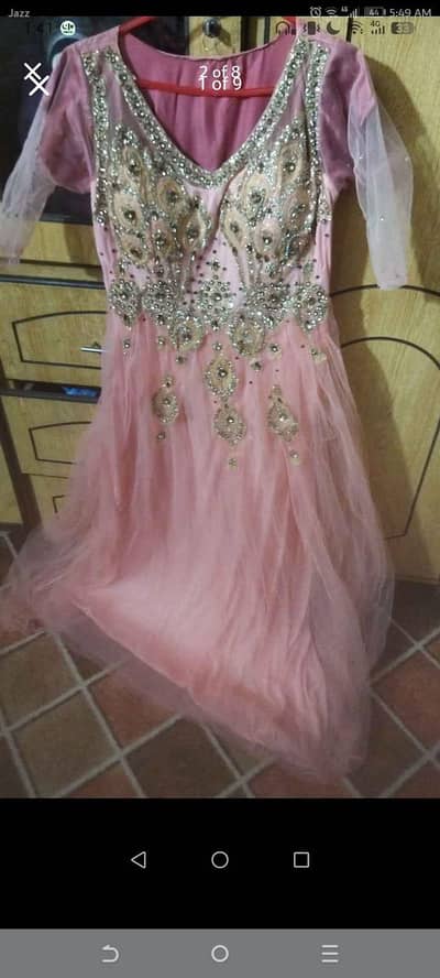 used dress 2 times hardly fr sale in good condition