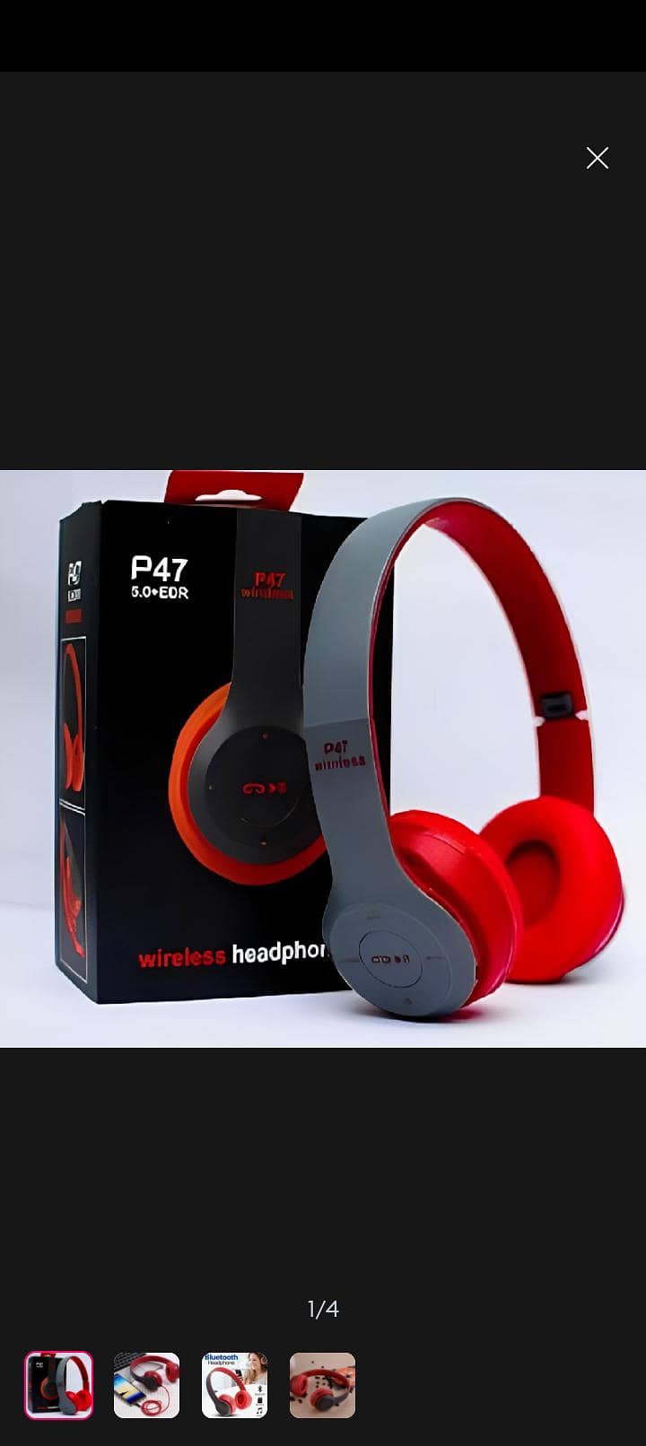 P47 Bluetooth Foldable headphone 0