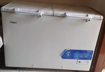 HAIER DOUBLE DOOR & FULL SIZE DEEP FREEZER.