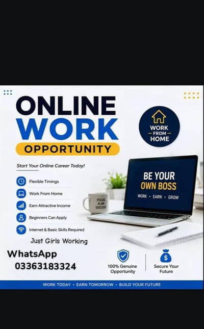 ONLINE WORK FOR ONLY GIRLS.