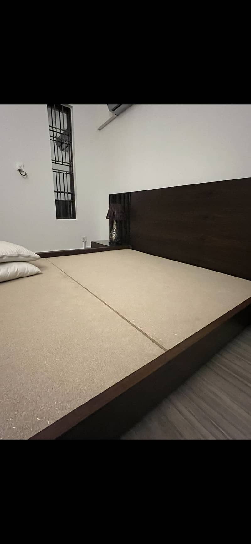 King sized bed with side tables 1