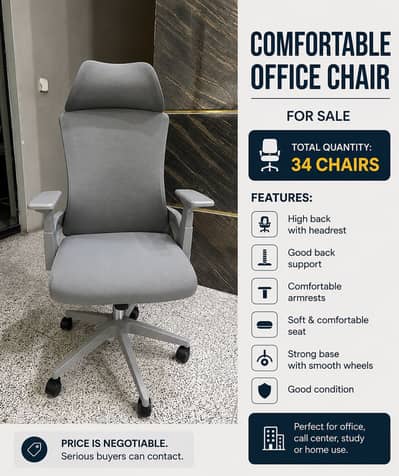 30 Comfortable Office Chairs for Sale – Good Condition
