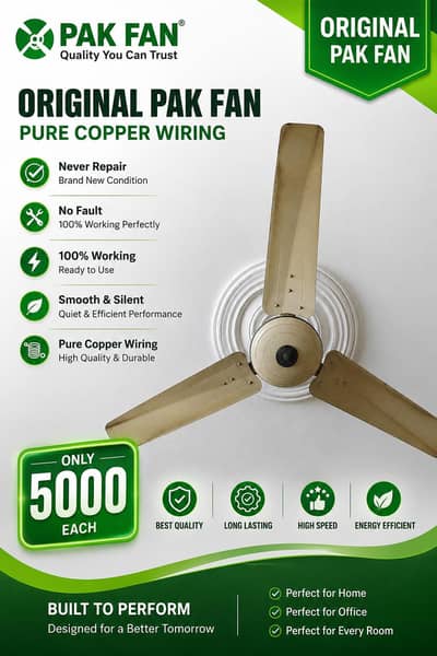 Original Pak Fans Pure Cooper