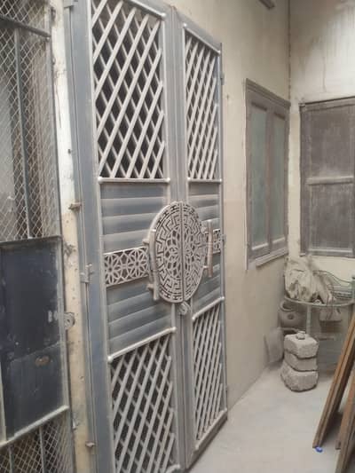 Heavy-Duty Steel Security Gate – Stylish Grilled Double Door