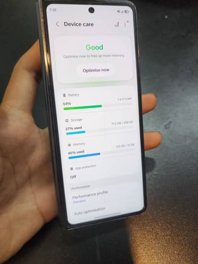 Samsung Mobile Z Fold 5 Non pta physical+esim time available 12/256gb