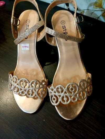 Stylo new with tag Golden heel  39 size & ECS, metro heels.