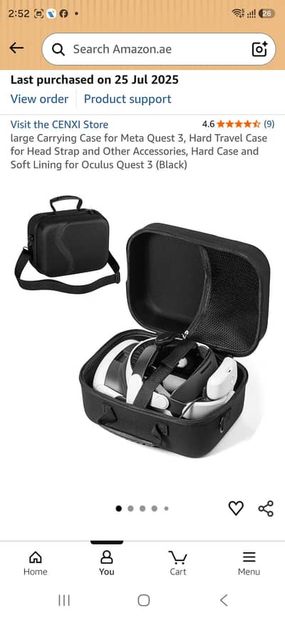 Meta Quest 3 512GB + CENXI 10,000mAh RGB Strap & CENXI Hard Case