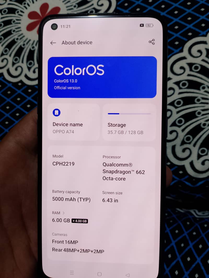 OPPO A74 5