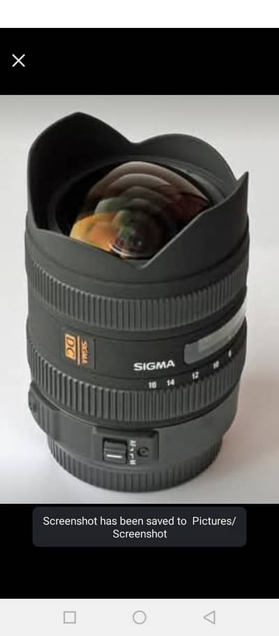 Sigma AF 8-16mm f/4.5-5.6 DC HSM Ultrawide Lens for Nikon
