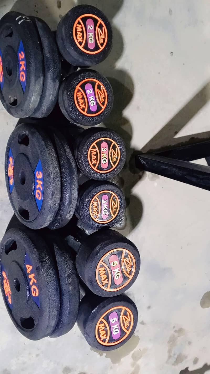 dumbbells & Walk machine 1