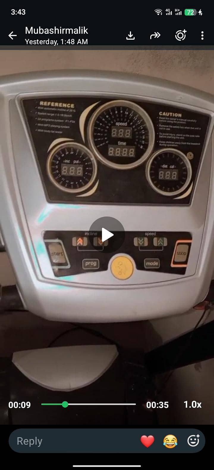 dumbbells & Walk machine 10