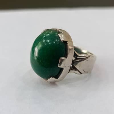 Natural gemstones and diamond silver rings