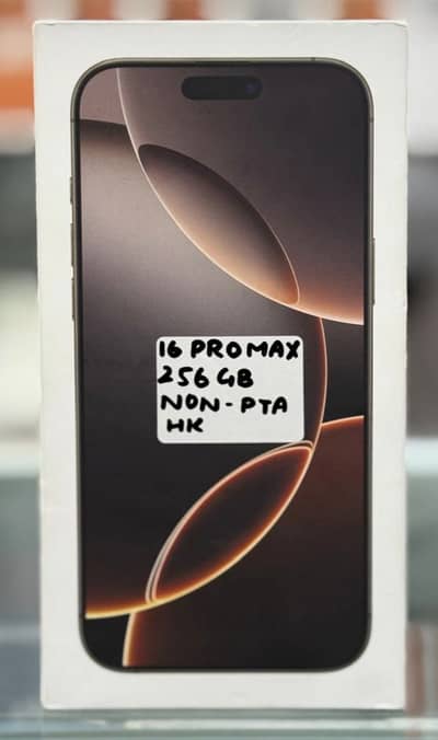 IPHONE 16 PRO MAX 256 GB UK NON PTA DESERT TITANIUM BOX PACK