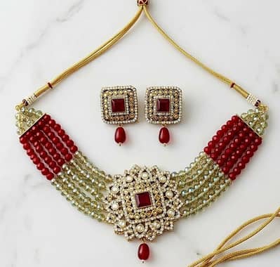 bridal and party wear jewllery set condtion 10/10