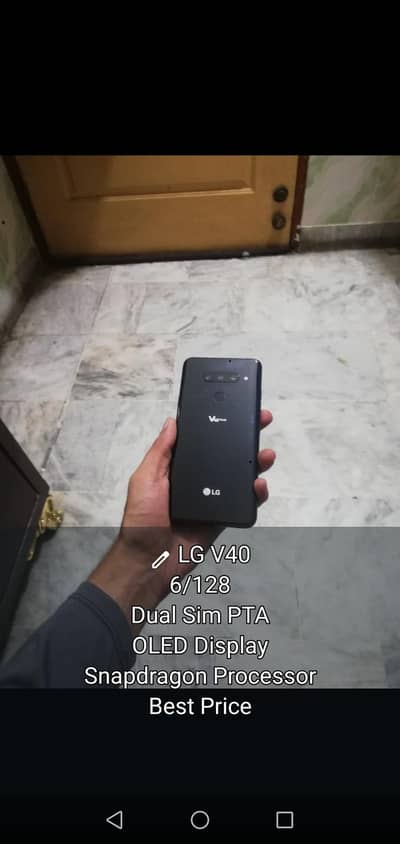 LG V40 Thinq 6gb 128gb Dual Sim PTA Better than Samsung Apple Oneplus