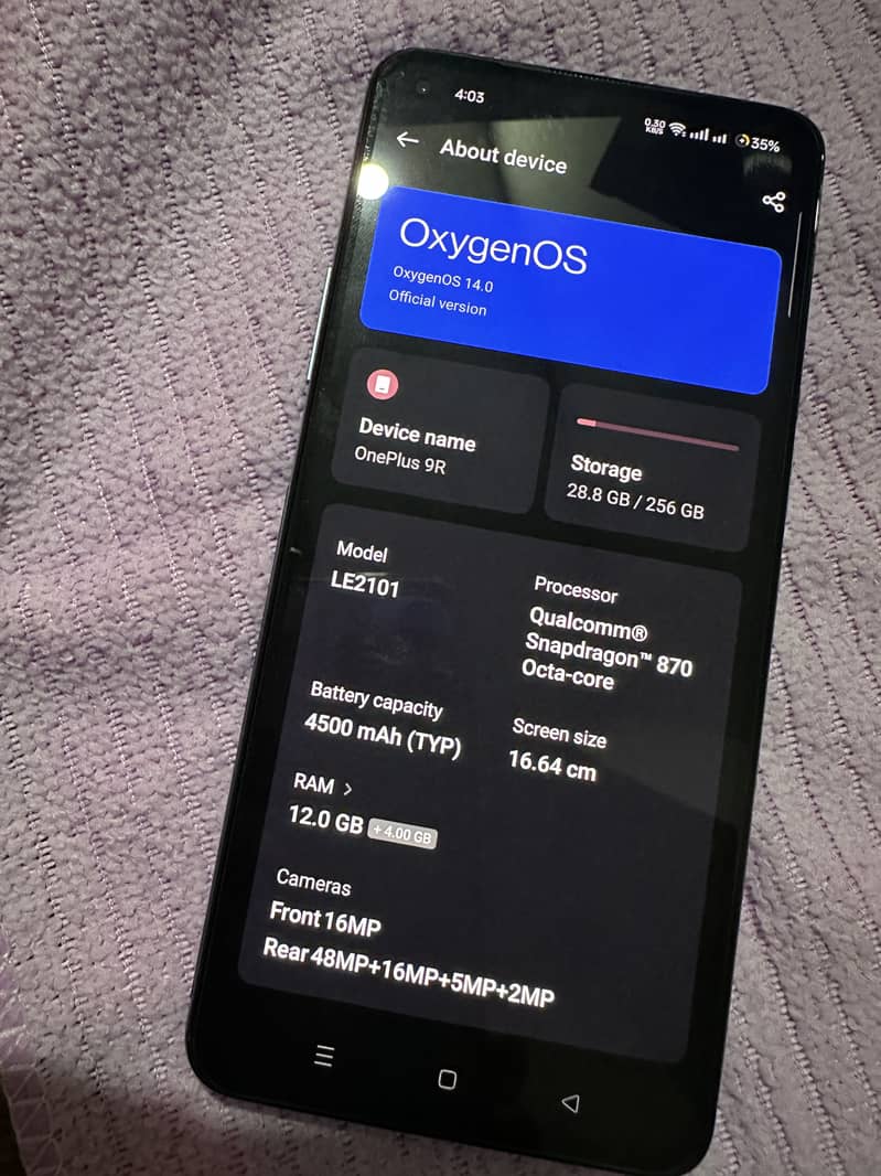 One Plus 9R 1