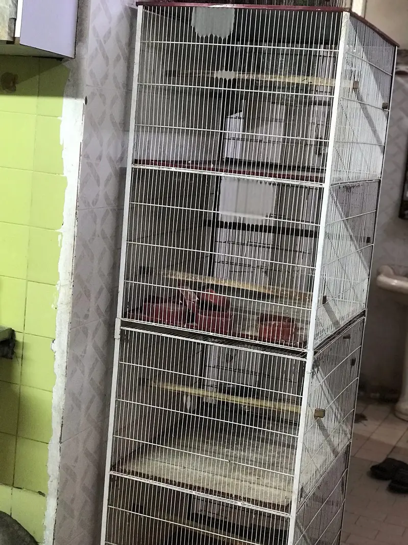 4 Portion Large Bird Cage - Heavy Duty - Urgent Sale Karachi — photo 2