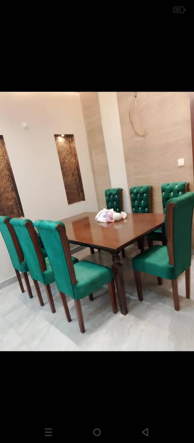 Dining table and chairs for sale only one month use
