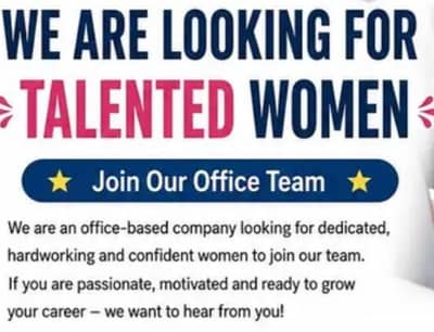 An International established company needs female office staff
