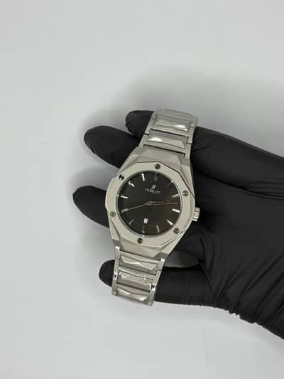Hublot Diamond Cut Black Dial