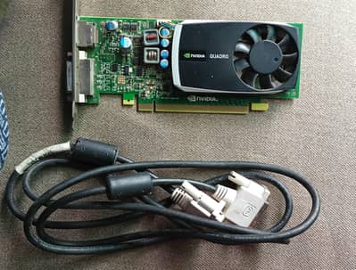 Nvidia Quadro 600 1Gb graphics card with cable