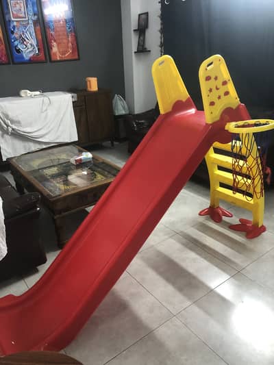  Kids Slide with Basketball Hoop – Almost Brand New