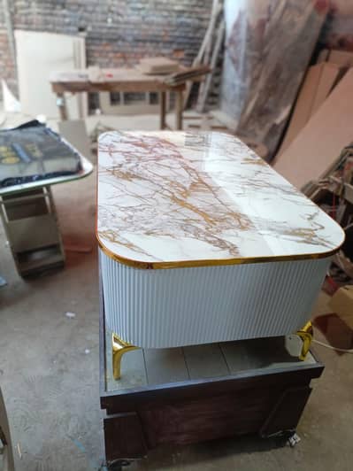 center table,wooden center table,Marble design top center table,