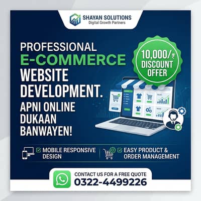 Professional E-commerce Website Development | Flat Rs. 10,000 Discoun