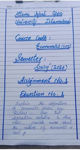 AIOU assigments