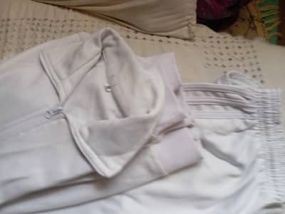 1) ISSB white track suit for issb outdoor tasks.