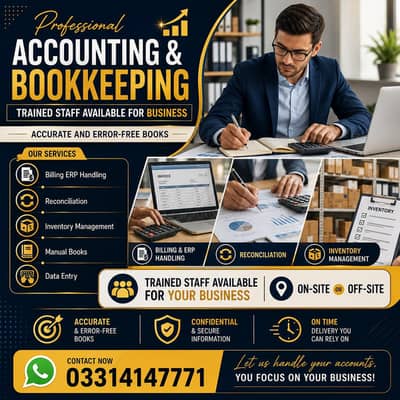 Accounting Billing and Finance Professionals are Available