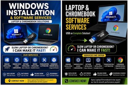 Laptop & Chromebook Software Services | Windows Install Software setup
