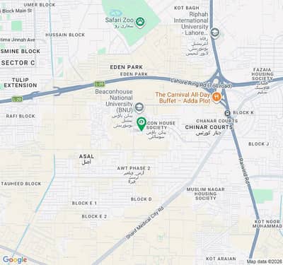 1 Kanal Main Road Plot For Sale In D Block Beacon House Society, Raiwind Road Lahore
