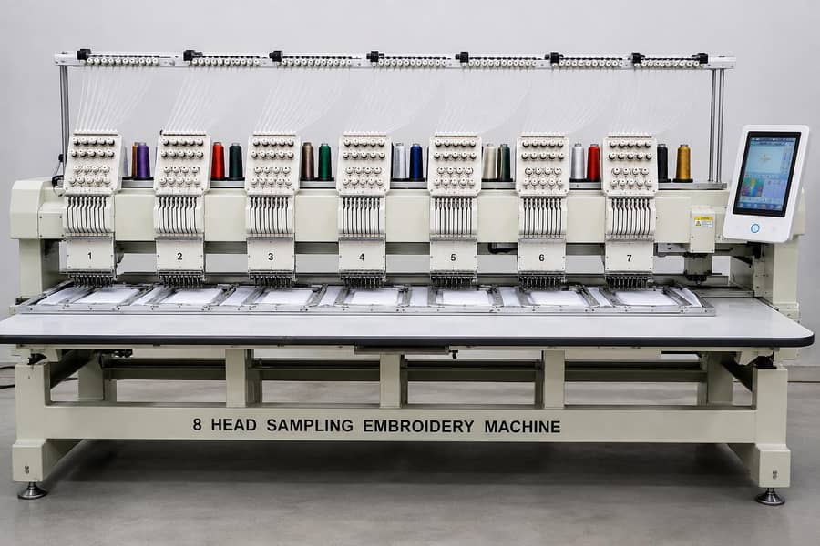 8 ya 7 Head Sampling computerized Embroidery Machine 0