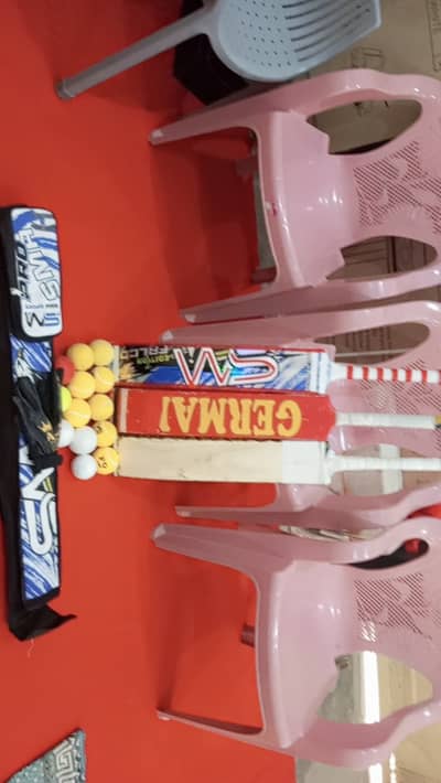 3 coconut bats 1 cover 1 inners 12balls of branded quality