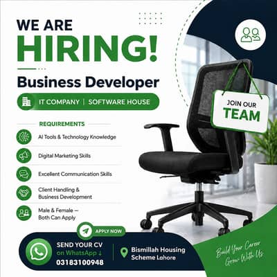 Required Business Development Specialist (Commission + Basic)