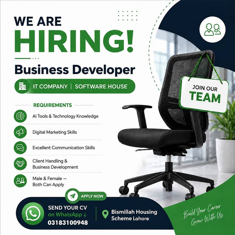 Required Business Development Specialist (Commission + Basic) 0