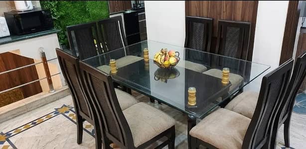 Top Glass/Dining tabl Top Glass/8 Seater Dinning Table. Top Glass