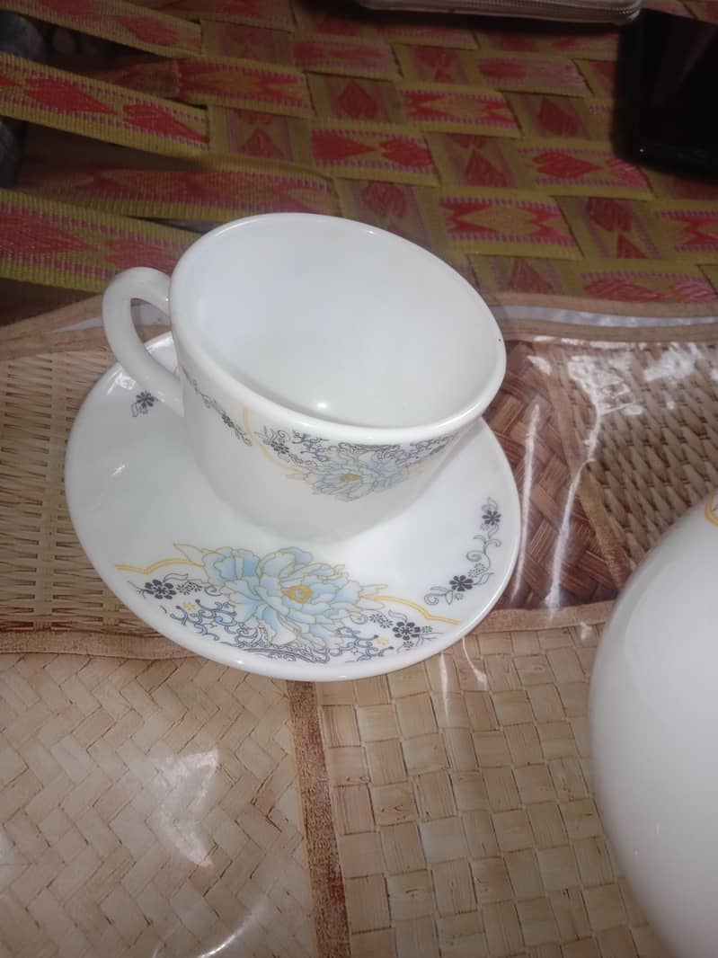 marble dinner set 4