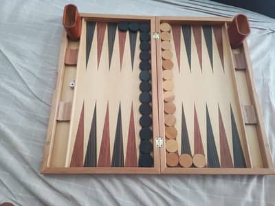 Premium Wooden Backgammon Set