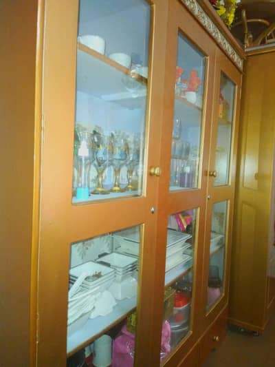 Complete Bedroom Set | Double Bed + Dressing + Almirah + Showcase