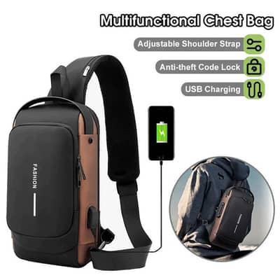 Anti-theft crossbody bag with password lock new
