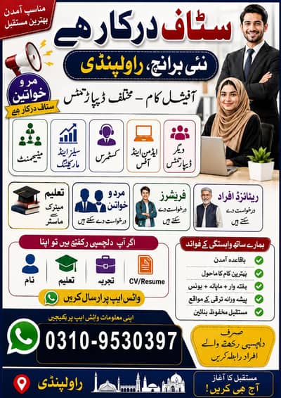 staff Required male female