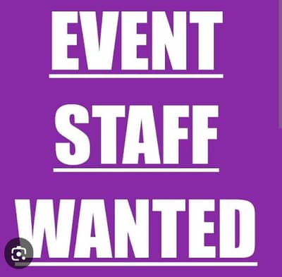 Event staff wanted