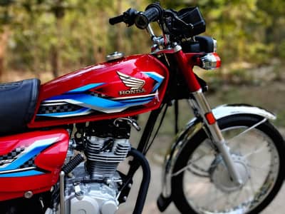 Honda CG 125 2024 RED Nut To Nut Geniune Gift For Honda Lover