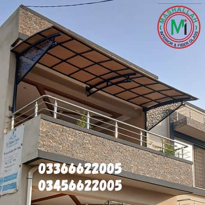 Garage Shades - Fiber shades - fiberglass sheets - car parking shades