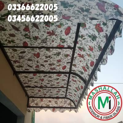 Garage Shades - Fiber shades - fiberglass sheets - car parking shades